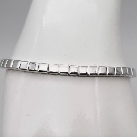 Chopard Jewelry - CHOPARD SIGNED 5MM WHITE GOLD BRACELET